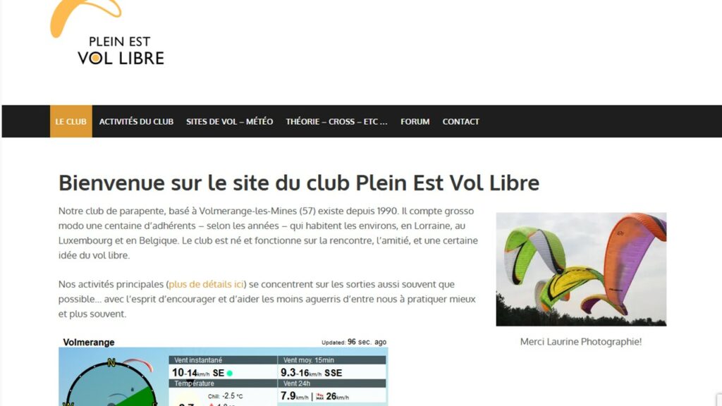 Club de parapente de Volmerange